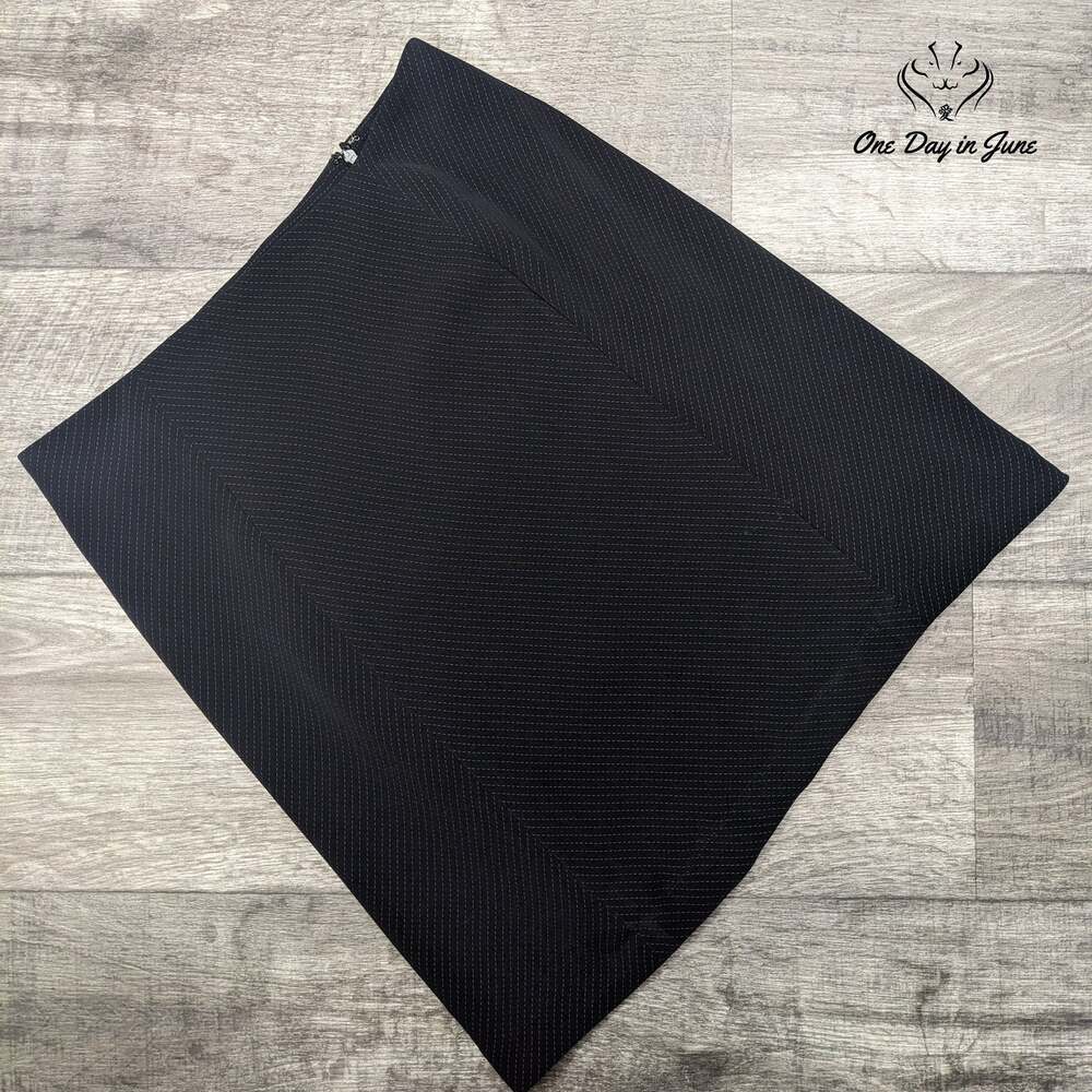 Larry Levine Black Pinstripe Pencil Skirt Lined Career Office Size 10